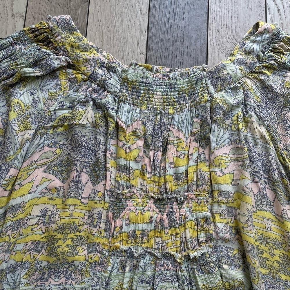 Free people Floral Off-Shoulder Blouse - Picture 3 of 5